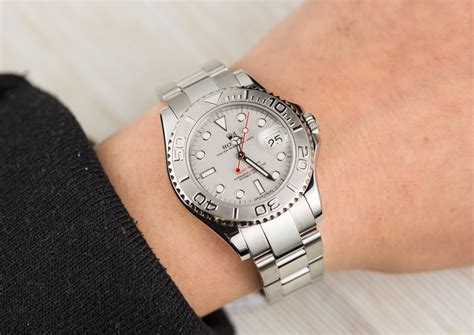 rolex yacht-master 35mm on wrist|Rolex Yacht-Master price.